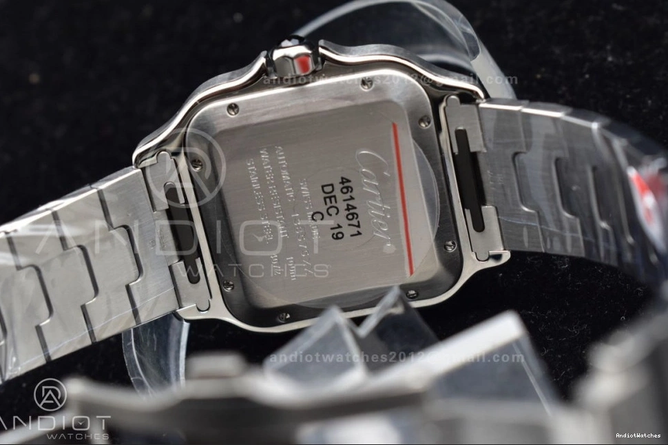 MIYOTA Cartier Bracelet Edition Best 3KF Santos SS on de NewStyle Black 1:1 40mm SS Bezel Dial 1049 White 0204